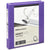 Heavy-Duty View 3-Ring Binder, 1" D-Rings, Purple