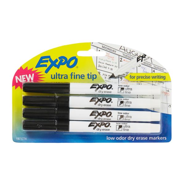 EXPO Low-Odor Dry-Erase Markers, Chisel Point