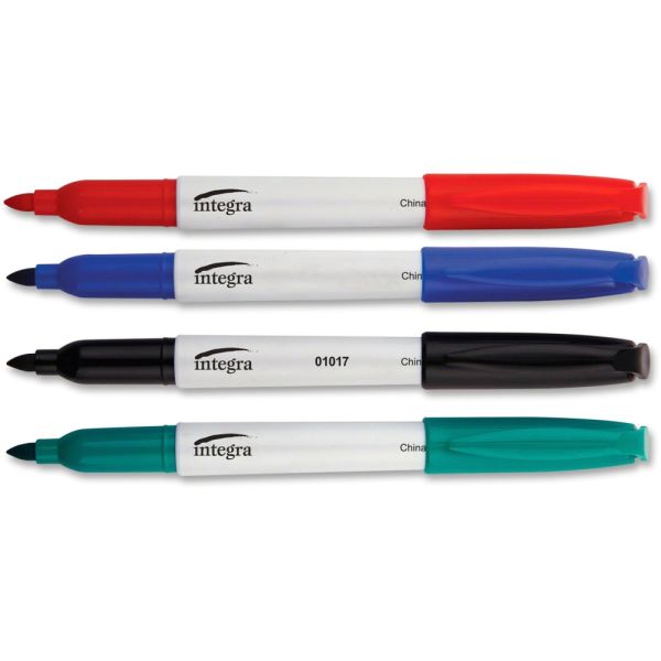 Integra Bullet Tip Dry-Erase Whiteboard Markers