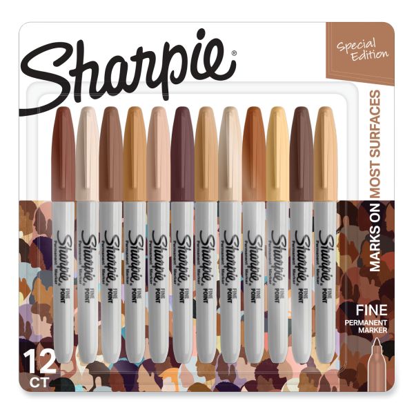 Sharpie Fine Tip Permanent Marker, Portrait Colors