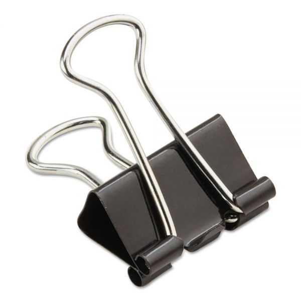 Universal Binder Clip Zip-Seal Bag Value Pack, Medium, Black/Silver, 36/Pack